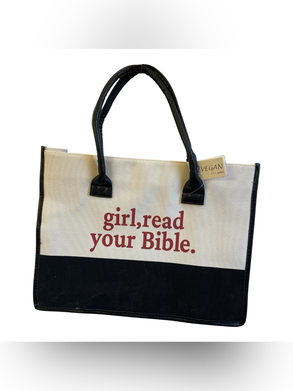 “Girl Read Your Bible" Tote Bag - NWT **